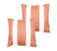 icon Striped Scatter Cushion Burnt Orange 43x43cm Set of 2 | Size: 43 cm x 43 cm ICON Burnt Orange 43 cm x 43 cm
