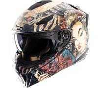 Icon Threshold Odokuro, modular helmet XXL Black/Beige/Red