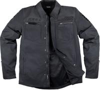 Icon Upstate Canvas National Motorcycle Textile Jacket, black, size L for Men