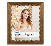 Icona Bay 10x8 Copper Brown Picture Frame, Baroque Style Photo Frame 10 x 8, Wall Mount or Table Top, Regency Collection