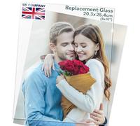 Icona Bay - 10x8 Heat-Strengthened Glass Replacement for Picture Frame - 10 x 8, 2 Pack - Replacement Glass for 10 by 8 Photo Frame - Semi-Tempered Cover Sheet