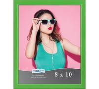 Icona Bay - 10x8 Picture Frame - Green Solid Wood Scandinavian Style Photo Frame - Clear Glass Cover Sheet - Wall Mount/Tabletop - Pizzazz Collection