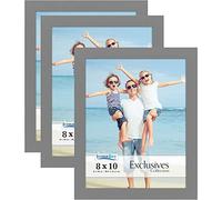 Icona Bay - 10x8 Picture Frames - Grey, 3 Pack - Sturdy Engineered Wood Photo Frames 10 x 8 - Sleek Design, Table Top or Wall Mount - Exclusives Collection