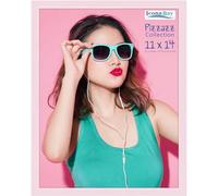 Icona Bay 11x14 Picture Frame, Pastel Pink Solid Wood Scandinavian Style Frame for Photo, Pizzazz Collection