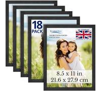 Icona Bay - 11x8.5 Diploma/Certificate Frames - Black Balsam, 18 Pack - Modern Wood Grain Style Picture Frames for Documents, Degrees, Awards, Photos - Tabletop/Wall-Mount - Northwood Collection