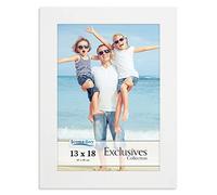 Icona Bay - 13 x 18 cm White Picture Frame - Sturdy Wood Composite Photo Frame - Sleek Design, Table Top or Wall Mount - Exclusives Collection