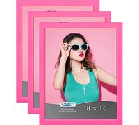 Icona Bay - 20 x 25 cm Picture Frame - Pink, Pack of 3 - Solid Wood Scandinavian Style Frame for Photos - Pizzazz Collection