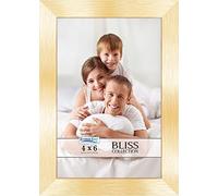 Icona Bay 4x6 Gold Picture Frame, Modern Style Wood Composite Frame, Table Top or Wall Mount, Bliss Collection