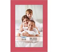 Icona Bay - 4x6 Red Picture Frame - Modern Style Engineered Wood Frame - Table Top or Wall Mount - Bliss Collection