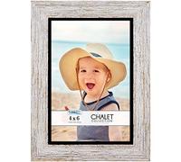 Icona Bay 6x4 Transom Brown Picture Frame, Rustic Casual Style 6 x 4 Photo Frame, Table Top or Wall Mount, Chalet Collection
