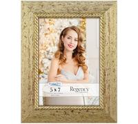 Icona Bay 7x5 Gold Picture Frame, Baroque Style Photo Frame 7 x 5, Wall Mount or Table Top, Regency Collection