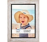 Icona Bay 7x5 Transom Brown Picture Frame, Rustic Casual Style 7 x 5 Photo Frame, Table Top or Wall Mount, Chalet Collection