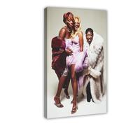 Iconic 90s Vogue Print - Mary J. Blige, Lil’ Kim & Missy Elliott Digital Download Canvas Poster Wall Art Decor Print Picture Paintings for Living Room Bedroom Decoration 24x36inch(60x90cm)