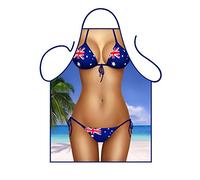 Iconic Aprons Australian Flag Bikini Apron, Polyester, Multi-Colour, 79 x 56 x 0.1 cm