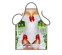 Iconic Aprons Bride Apron, Polyester, Multi-Colour, 79 x 56 x 0.1 cm