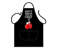 Iconic Aprons Don't Mess with The Chef Apron, Polyester-Cotton, Multi-Colour, 90 x 69 x 0.1 cm