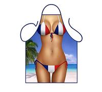 Iconic Aprons French Flag Bikini Apron, Polyester, Multi-Colour, 79 x 56 x 0.1 cm
