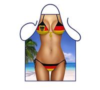 Iconic Aprons German Flag Bikini Apron, Polyester, Multi-Colour, 79 x 56 x 0.1 cm