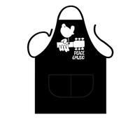 Iconic Aprons Peace & Music Apron, Polyester-Cotton, Multi-Colour, 90 x 69 x 0.1 cm