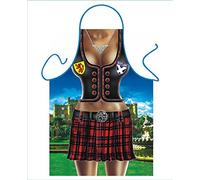 Iconic Aprons Scottish Girl Apron, Polyester, Multi-Colour, 79 x 56 x 0.1 cm