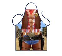 Iconic Aprons Sexy Cowboy Apron, Polyester, Multi-Colour, 79 x 56 x 0.1 cm