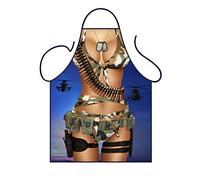Iconic Aprons Sexy G I Jane Apron, Polyester, Multi-Colour, 79 x 56 x 0.1 cm
