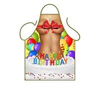 Iconic Aprons Sexy Happy Birthday Girl Apron, Polyester, Multi-Colour, 79 x 56 x 0.1 cm