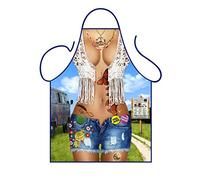 Iconic Aprons Sexy Hippy Girl Apron, Polyester, Multi-Colour, 79 x 56 x 0.1 cm