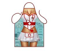 Iconic Aprons Sexy Nurse Apron, Polyester, Multi-Colour, 79 x 56 x 0.1 cm