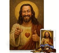 Iconic Art Jesus Christ 1000 Piece Jigsaw Puzzle for Teenagers Logic Fun High Def Print Home Enjoyable Ideal Decor (38x52cm)