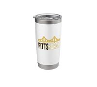 Iconic Bridge in Pittsburgh Bold Minimal Graphic Stainless Steel Insulated Tumbler