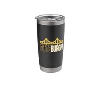 Iconic Bridge in Pittsburgh Bold Minimal Graphic Stainless Steel Insulated Tumbler