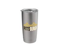 Iconic Bridge in Pittsburgh Bold Minimal Graphic Stainless Steel Insulated Tumbler