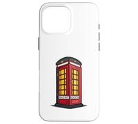 Iconic British Red Phone Booth Graphic Case for iPhone 16 Pro Max