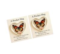 Iconic butterfly-shaped pocket hug, gift with encouragement card, great for parties, birthdays, holidays