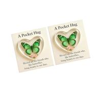 Iconic butterfly-shaped pocket hug, gift with encouragement card, great for parties, birthdays, holidays