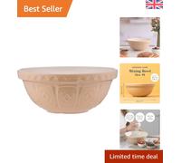 Iconic Cane Mixing Bowl 26cm | 2.7L Dishwasher Safe Earthenware | Classic Design