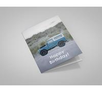 Iconic Land Rover Large A4 Happy Birthday Greetings Card PT636