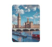 Iconic London Landmarks Car Aromatherapy Square Scented Card | Hanging Car Air Fresheners Tablet,Cute Fragrance Scented Cards