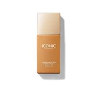 ICONIC London Super Smoother Blurring Skin Tint | Light to Medium Coverage Matte Makeup Foundation| Enriched with Vegan Collagen and Peach Flower Extract - Golden Tan