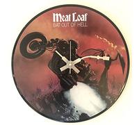 Iconic Meatloaf Bat out of Hell vinyl record wall clock