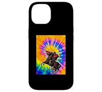 Iconic Napoleon Crossing The Alps With Tie Dye Background Case for iPhone 14
