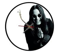 Iconic Ozzie Black Sabbath vinyl record wall clock