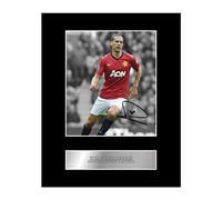 iconic pic Rio Ferdinand Signed Mounted Photo Display Manchester United FC #05 Printed Autograph Picture Print