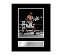 Iconic pics Amir Khan Signed Mounted Photo Display Boxing Champion Autographed Gift picture print