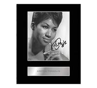 Iconic pics Aretha Franklin Signed Mounted Photo Display Autographed Gift picture print