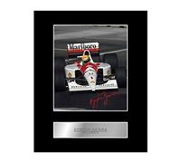 Iconic Pics Ayrton Senna Signed Mounted Photo Display McLaren #1 F1 Autographed Gift Picture Print