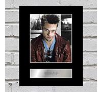 Iconic pics Brad Pitt Signed Mounted Photo Display Fight Club