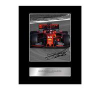 Iconic pics Charles Leclerc Signed Mounted Photo Display Ferrari #3 Autographed Gift picture print