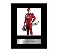 Iconic pics Charles Leclerc Signed Mounted Photo Display Ferrari #4 Autographed Gift picture print